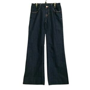 J brand Denim Womens Monroe 22" Flare Leg Mid Rise Dark Jean Size 24 in Indigo